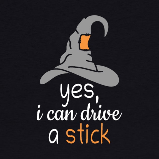 Halloween witch costume Yes I can drive a stick by Xizin Gao